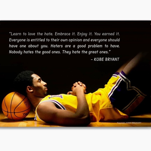 Kobe Bryant Motivational inspirational Quote Print Collection NBA wall art decor - Picture 5 of 9